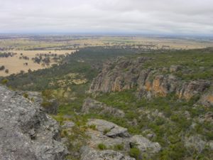 Blick vom Mount Hollow in die Weite