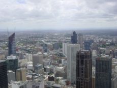 Blick aus den Rialto Tower auf die Stadt