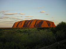 Ayers Rock im Sonnenuntergang