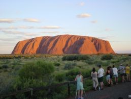 Ayers Rock im Sonnenuntergang