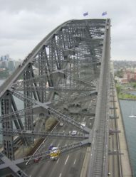 Die Harbour Bridge von Oben