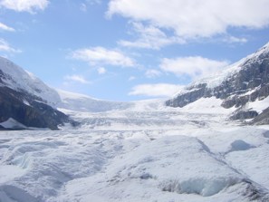 Blick weiter den Gletscher hoch