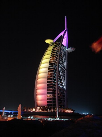 Burj Al Arab - Blick vom Strand des Jumeirah Beach Resort