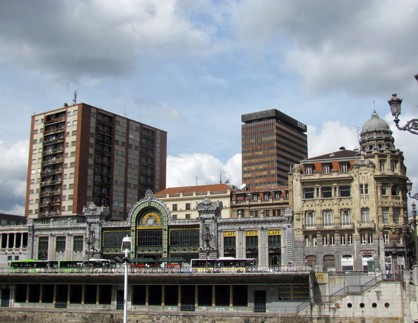 die Bahnstation Santander