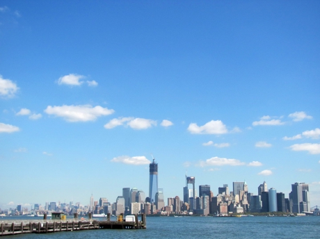 Skyline von der Freiheitsstatue aus